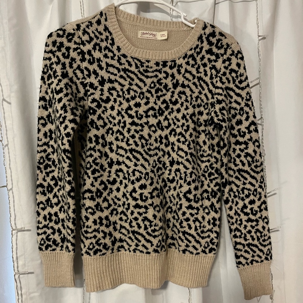 Cheetah print sweater